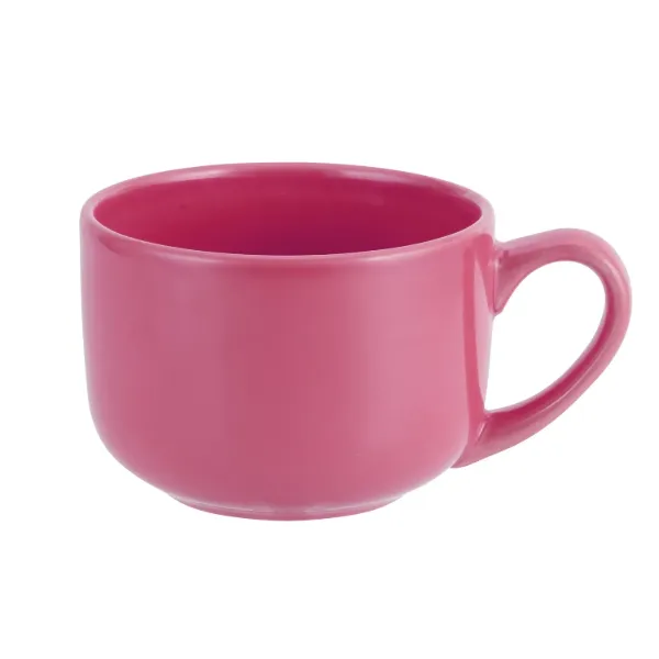 Latte Mug Stoneware 22Oz Pink